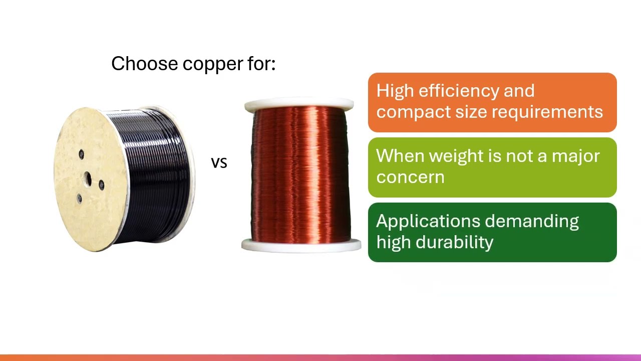 aluminum winding vs copper winding industrial