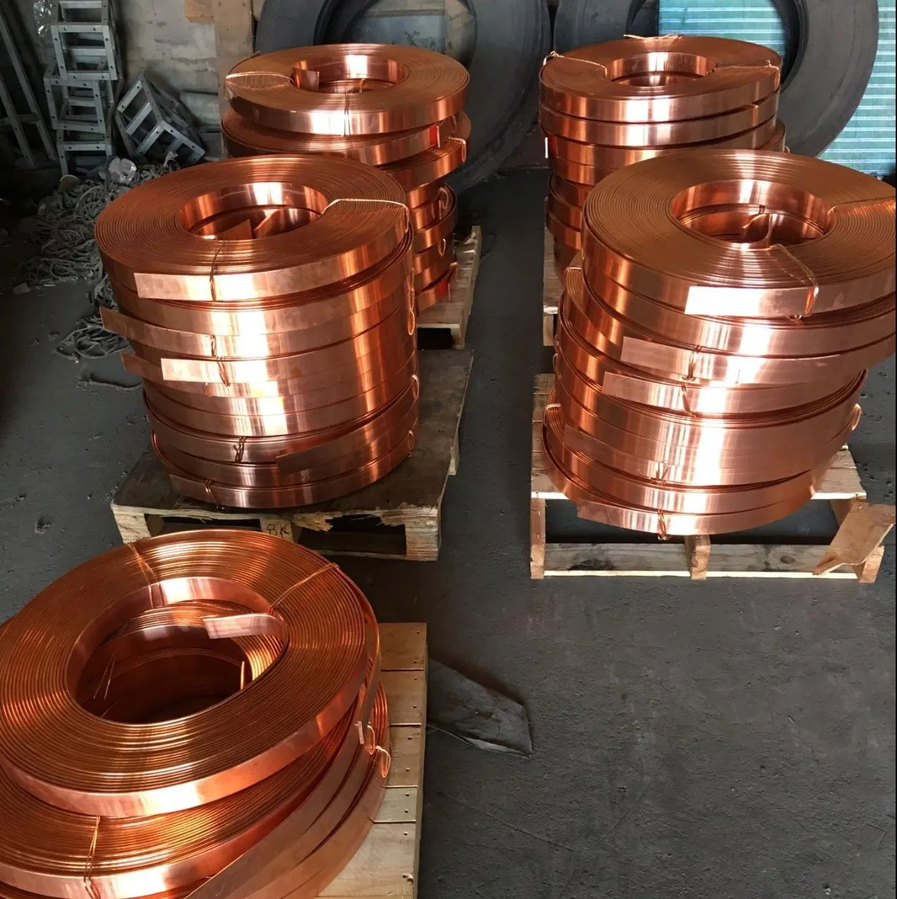 bare copper strip