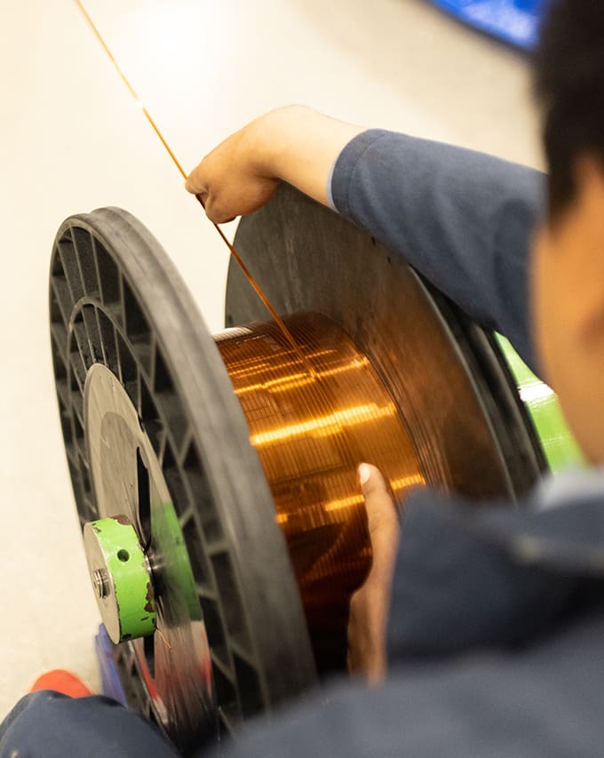 flattened copper wire industrial