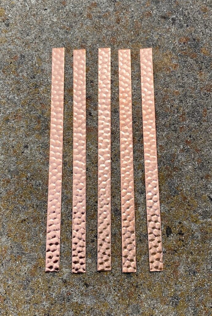 hammered copper strips Transformer Material