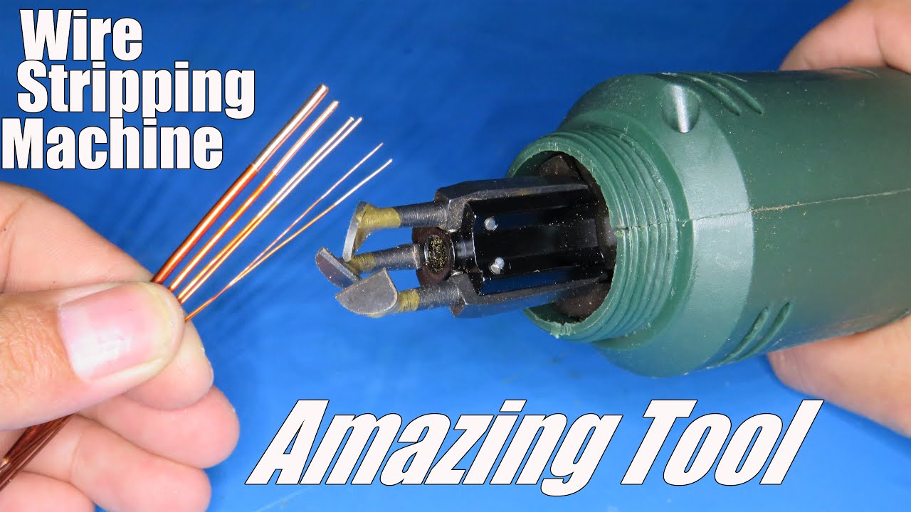 stripping enamel coated wire