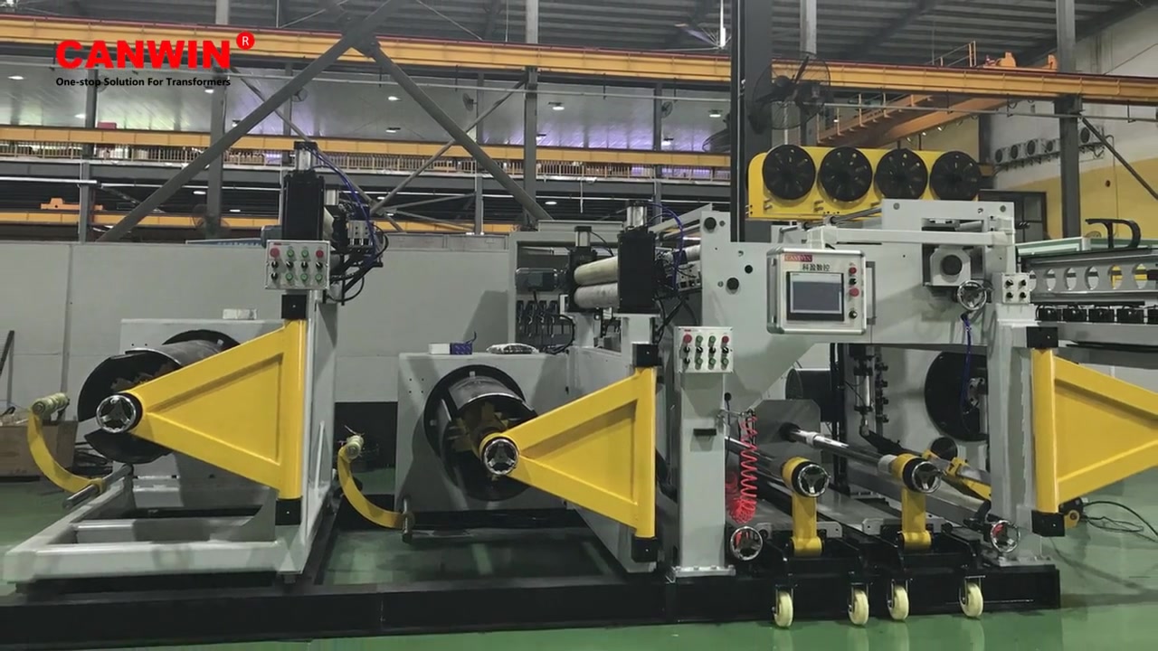 transformer foil winding machine
